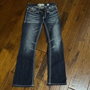 BKE Women's Boot Cut Jeans in Dark Blue